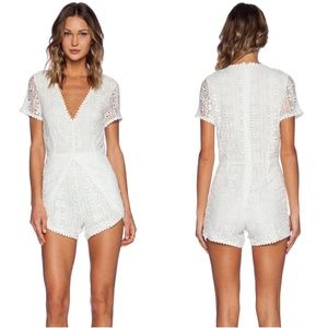 Lost in Lunar Wilde Heart Laced Up Romper